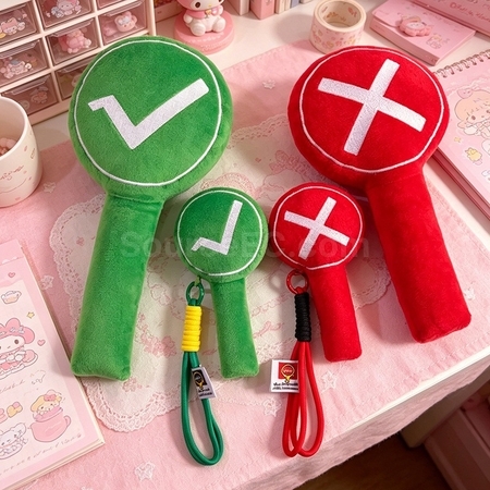 Customization Fluffy Doll Pendant of Right-Wrong Sign Promotional Products