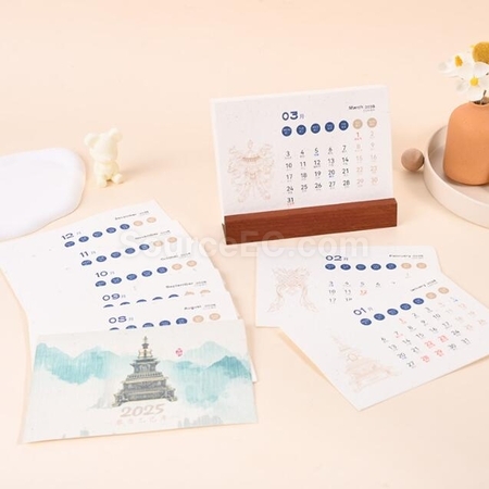 Customization Seed Paper Calendar Desk Calendar Promotional Products