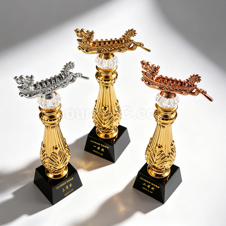 Customization Dragon Boat Crystal Trophy Promotional Products