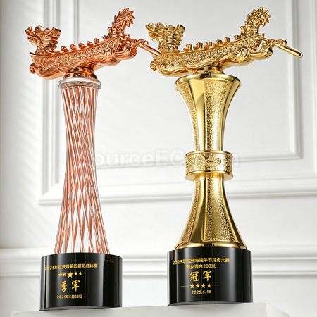Customization Dragon Boat Crystal Trophy Promotional Products