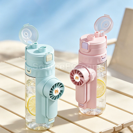 Customization Cooling spray water bottle fan Promotional Products