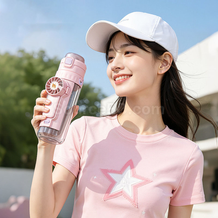 Customization Cooling spray water bottle fan Promotional Products