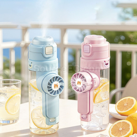 Customization Cooling spray water bottle fan Promotional Products