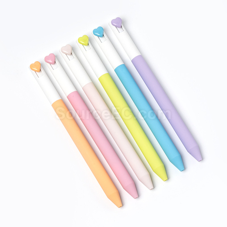 Customization Low-center-of-gravity heart-themed neutral pen Promotional Products