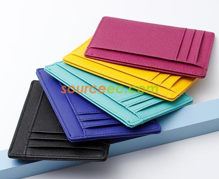 Customization RFID Safe Extra Slim G.Leather Travel Wallet Promotional Products