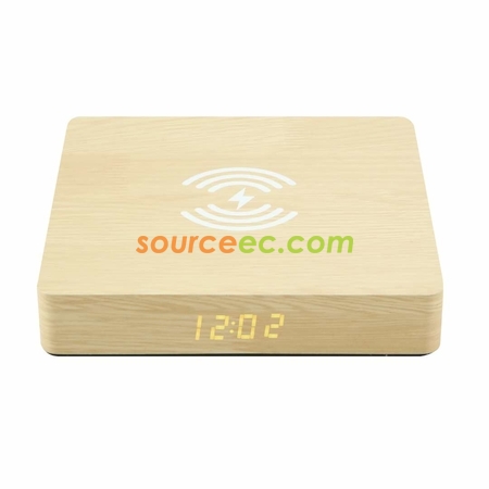 Customization Wireless Charger  With Clock Promotional Products