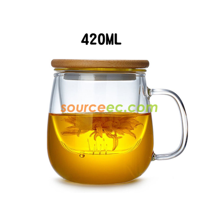 Customization Glass Cup With Infuser Promotional Products