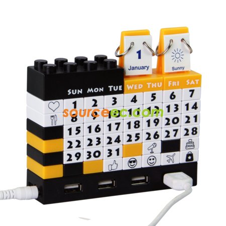 Customization Gattola Perpetual Calendar Usb Hub Promotional Products